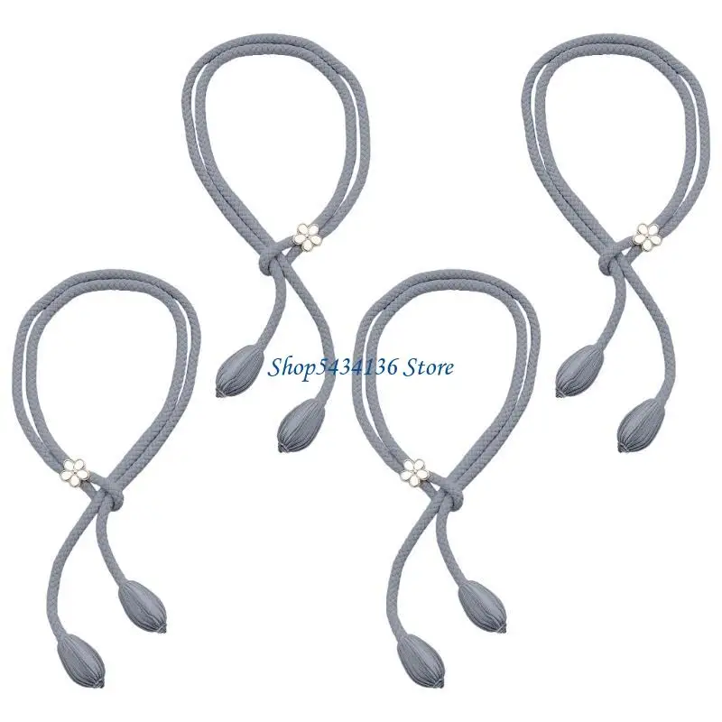 H7ED Retro Curtain Tiebacks Flower Curtain Holdbacks Curtain Holders Drapery Holdbacks Decorative Curtain Accessories Gift