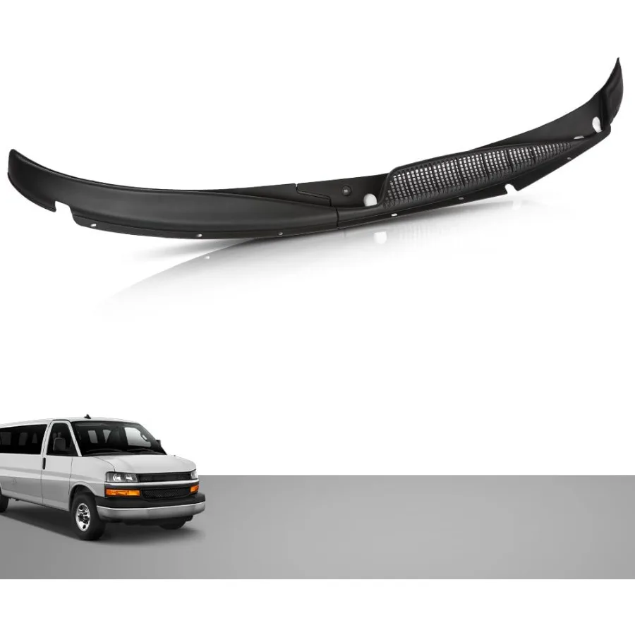 غطاء فتحة تهوية ممسحة الزجاج الأمامي من الجانب الأيسر الأيمن متوافق مع Chevy Express 1500 2500 3500 Van 19962017 متوافق مع GMC S