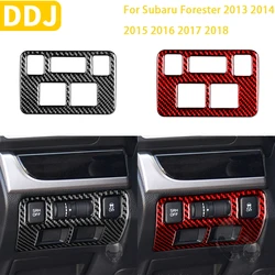 For Subaru Forester 2013 2014 2015 2016 2017 2018 Accessories Carbon Fiber Interior Headlight Adjustment Panel Trim Sticker