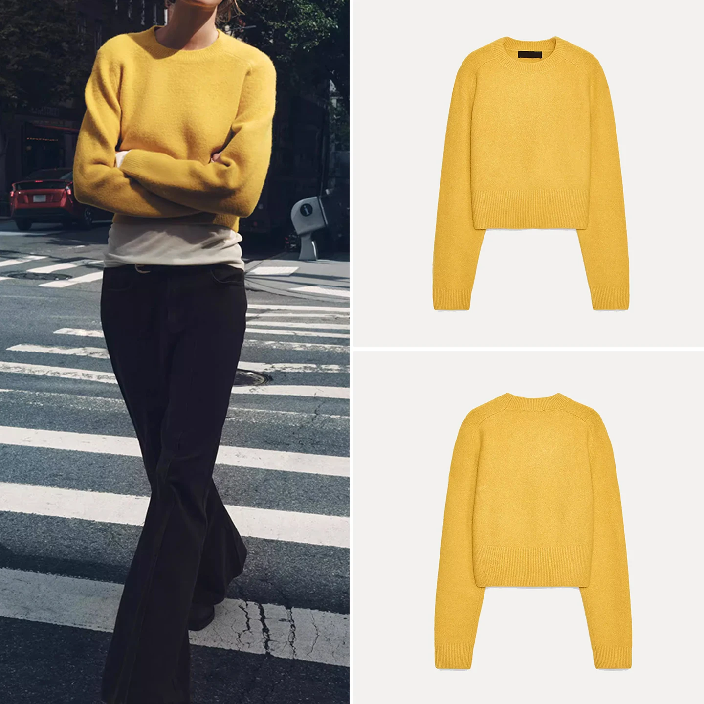 

Модный мягкий круглый вязаный свитер Ne Long Sve, женский свободный свитер, осень 2023, брендовый удобный трикотаж Z