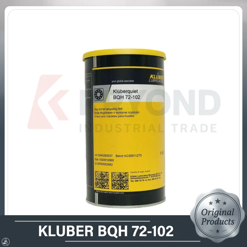 Kluber Kluberquiet BQH 72 102 High Purity Rolling Bearing Grease Long Term Lubrication Low Noise for Precision Bearings
