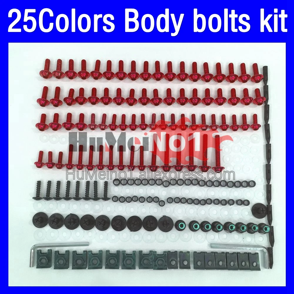 268ps Fairing bolts full screw kit For KAWASAKI NINJA ZXR400 ZX-R400 89-90 ZXR-400 ZXR 400 89 90 1989 1990 Body bolt screws Nuts