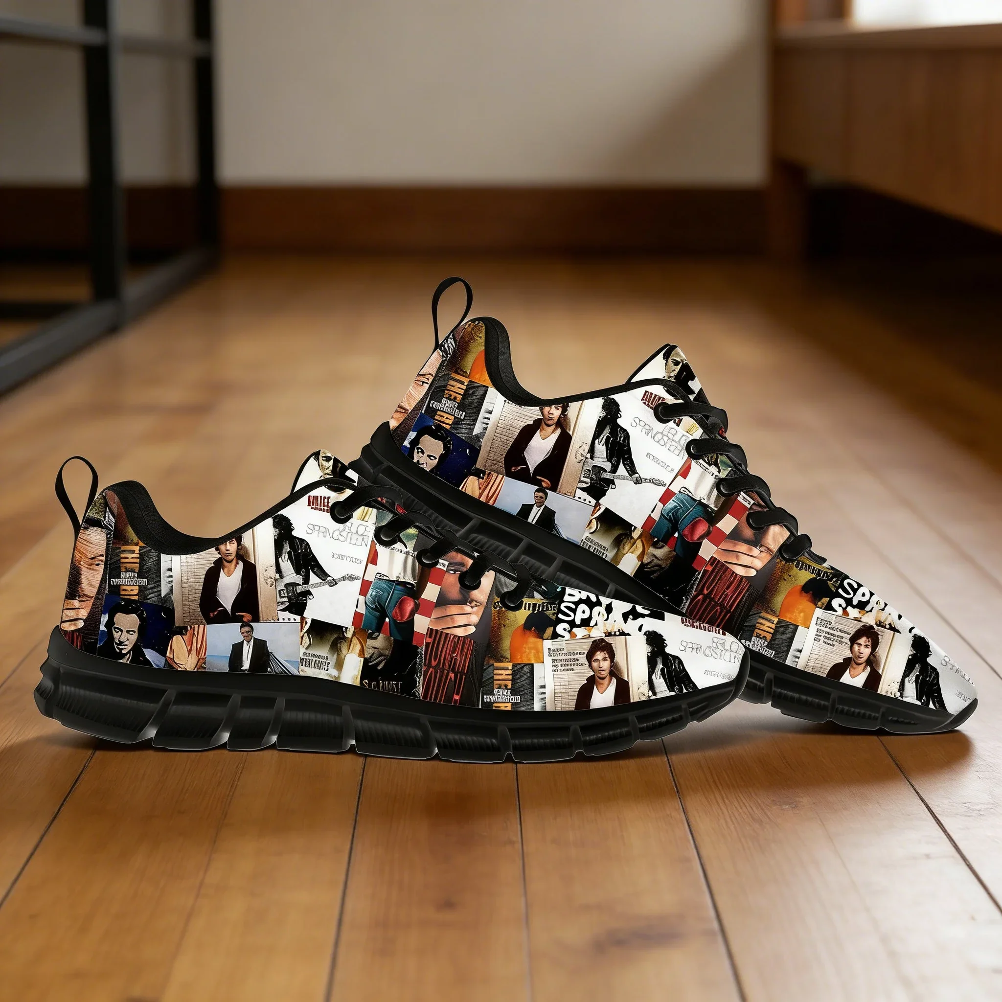 

Custom Born To Run Sneakers Polyester Casual Lace-Up Sports Shoes for Men Women High Quality Couple Shoes