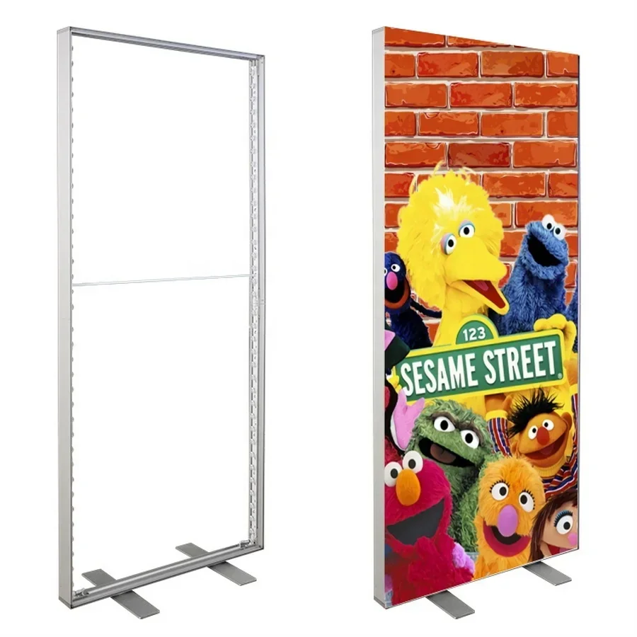 2025New design portable seg fabric led backlit light box display