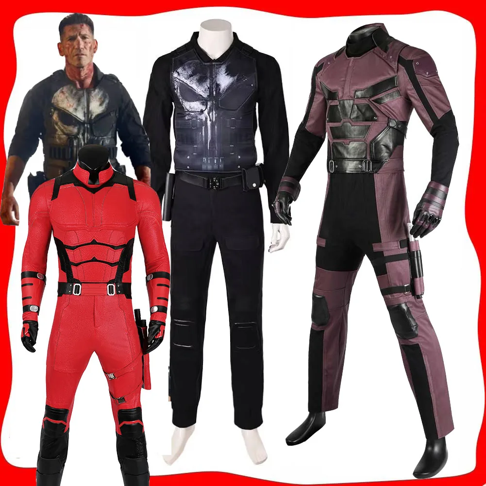 

Мэтт Мурдот Косплей Мужчины Фэнтези Куртка Брюки Жилет Кино Дare Косплей Костюм Дьявола Маскировка Наряды Мужской Карнавальный Костюм Хэллоуина