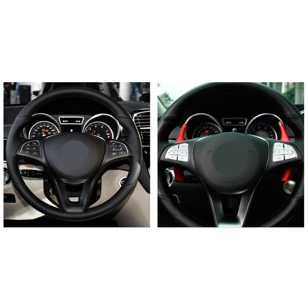 لمرسيدس غطاء أزرار غطاء أزرار غطاء أزرار الكسوة الفضة عجلة القيادة الكسوة ABS غطاء أزرار غطاء أزرار