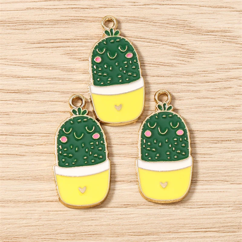 Tusember 10 Stück niedliche Anhänger Alpaka-Kaktus-Charms für DIY-Ohrringe, Armbänder, Halsketten, Schmuckherstellung, handgemachtes Basteln – Detail 19