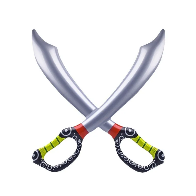 1Pc Aufblasbare Piraten Schwerter Halloween Spielzeug Pvc Air Kinder Aufgeblasen Messer Geburtstag Party Dekorationen für kinder Jungen Geschenke