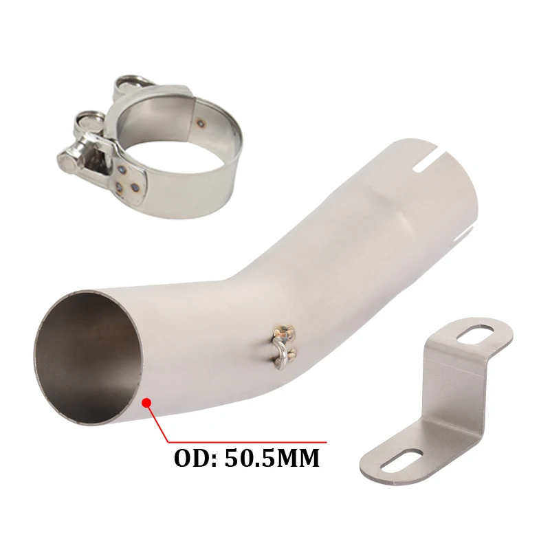 51MM Exhaust Modify Slip On For VOGE 300DS 800 Rally Middle Link Pipe Connect 2020 - 2026 Motorcycle Muffler GP Esacpe Moto