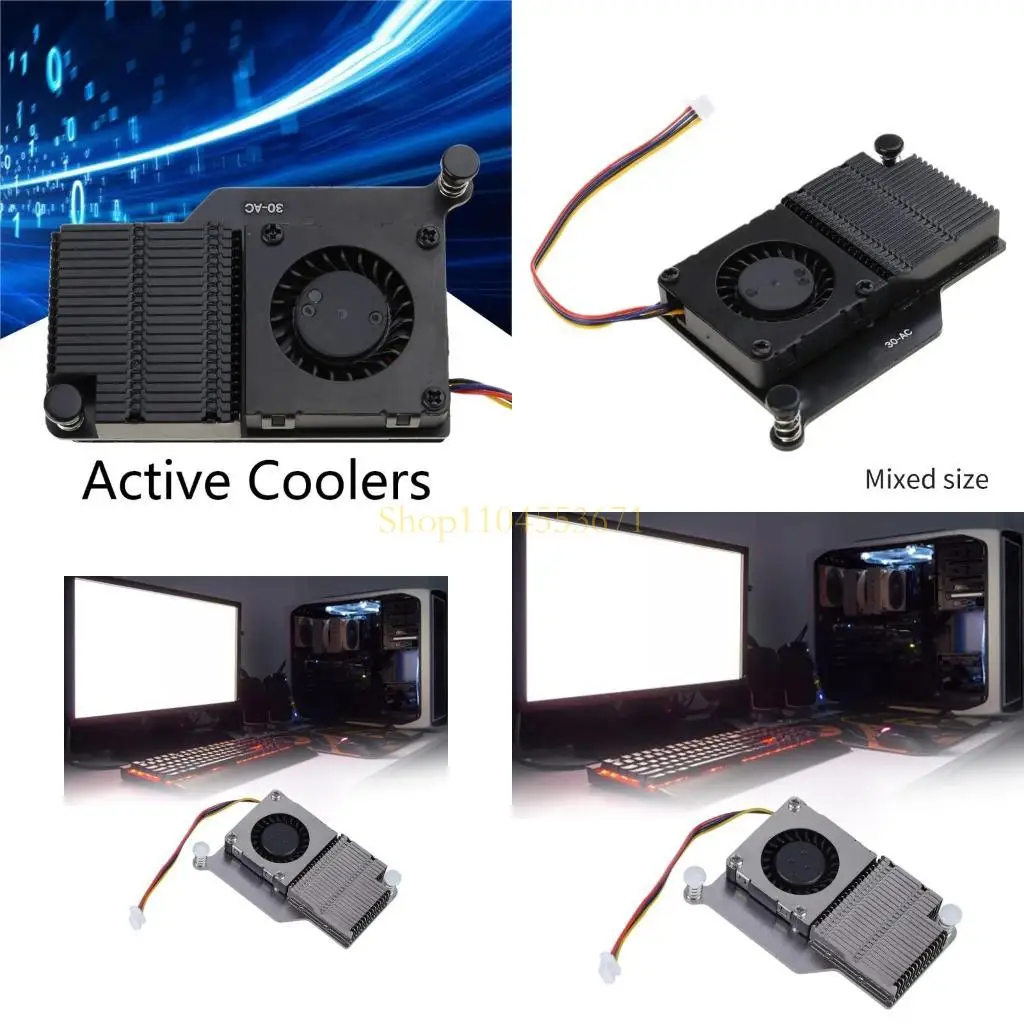 

Best Seller Cooling Fan Metal Aluminium Heatsink Radiator for RPi 5 Development Board