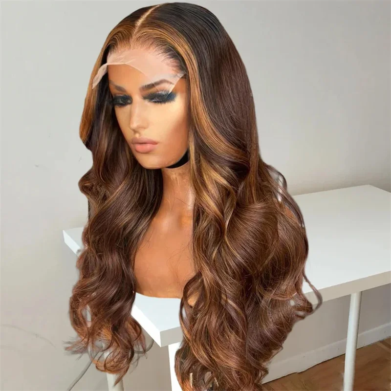 Soft Highlight Blonde Boby Wave 5x5 Silk Base Jewish Human Hair Wig With Baby Hair HD Lace European Hair Preplucked Glueless