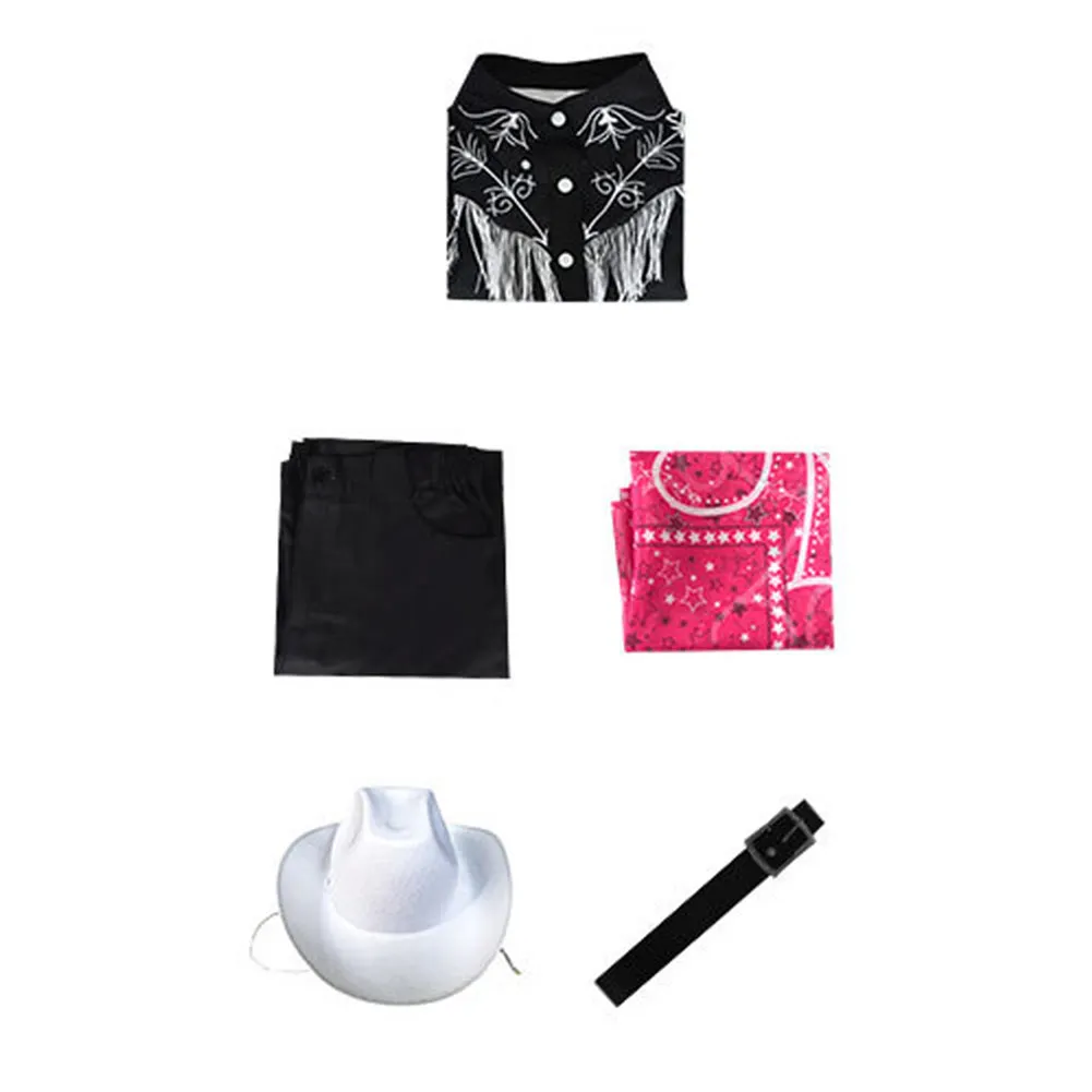 Kids Ken Cosplay Shirt Pants Hat Costume Children Boys Roleplay Movie Clothing Outfits Halloween Carnival Dress-Up Party Suit view 6