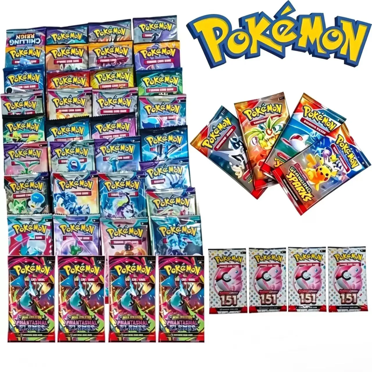 Pokémon Card 10 Pack TCG Super Evolution Phantom Flame Booster Box Trading Card Game Collection English Pok é mon