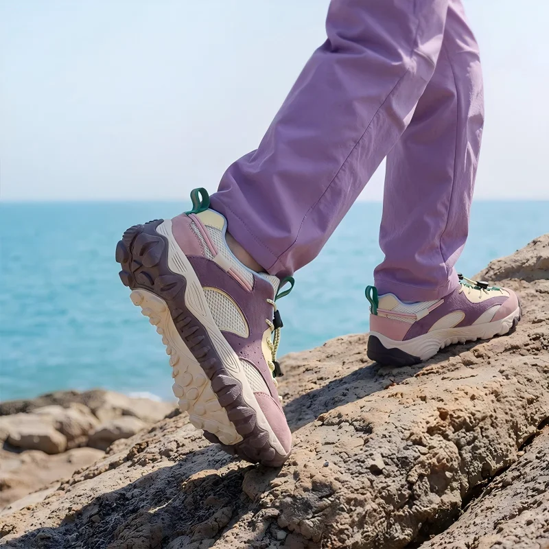 

Детская повседневная обувь, кроссовки, сетчатая весенняя обувь для девочек, дышащая, противоскользящая, с толстой подошвой, сине-фиолетовые туфли, размер 26-37