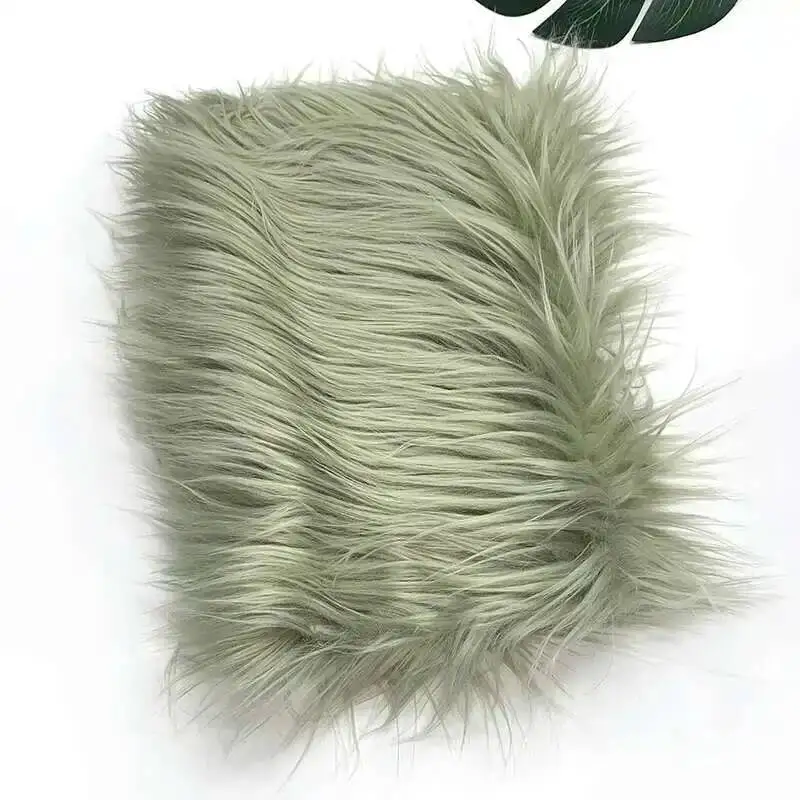 Nepbont stof 46 kleuren 160x50cm 8cm zachte lange pluche handgemaakte pop/kleding Shaggy stof