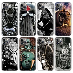 Vintage Motorcycle Phone Case For iPhone 17 Air 11 13 Mini 14 15 Plus 16 12 Pro Max 16E SE 7 8 Pattern Soft TPU Back Cover Case