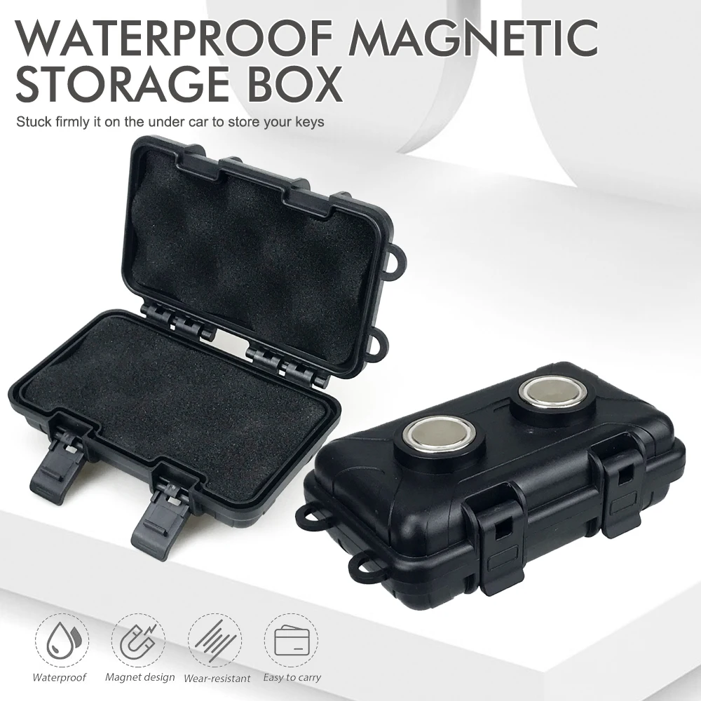 

Автомобильный Магнитный Футляр для ключей, магнитный Футляр для ключей, водонепроницаемый подставка для ключей, уличный Магнитный Футляр для ключей, прочный портативный Футляр для ключей