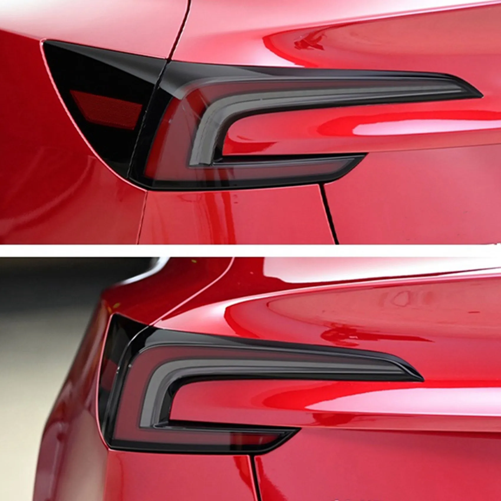 

Аутентичная защитная пленка для заднего фонаря автомобиля Tesla Model 3 Highland 2024, наклейка на крышку заднего фонаря из ТПУ - дымчато-черный акк