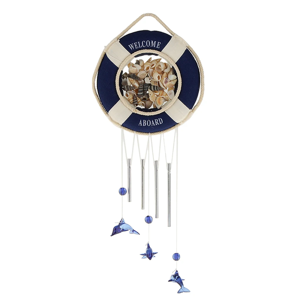 

Винтажный морской колокольчик-спасательный круг для декора стен и дверей, украшение для прибрежного коттеджа или пляжного дома