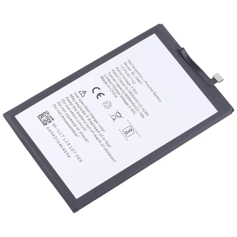 For Tecno Spark 6 Air / Pouvoir 4 Pro Battery Replacement BL-58BT 6000mAh