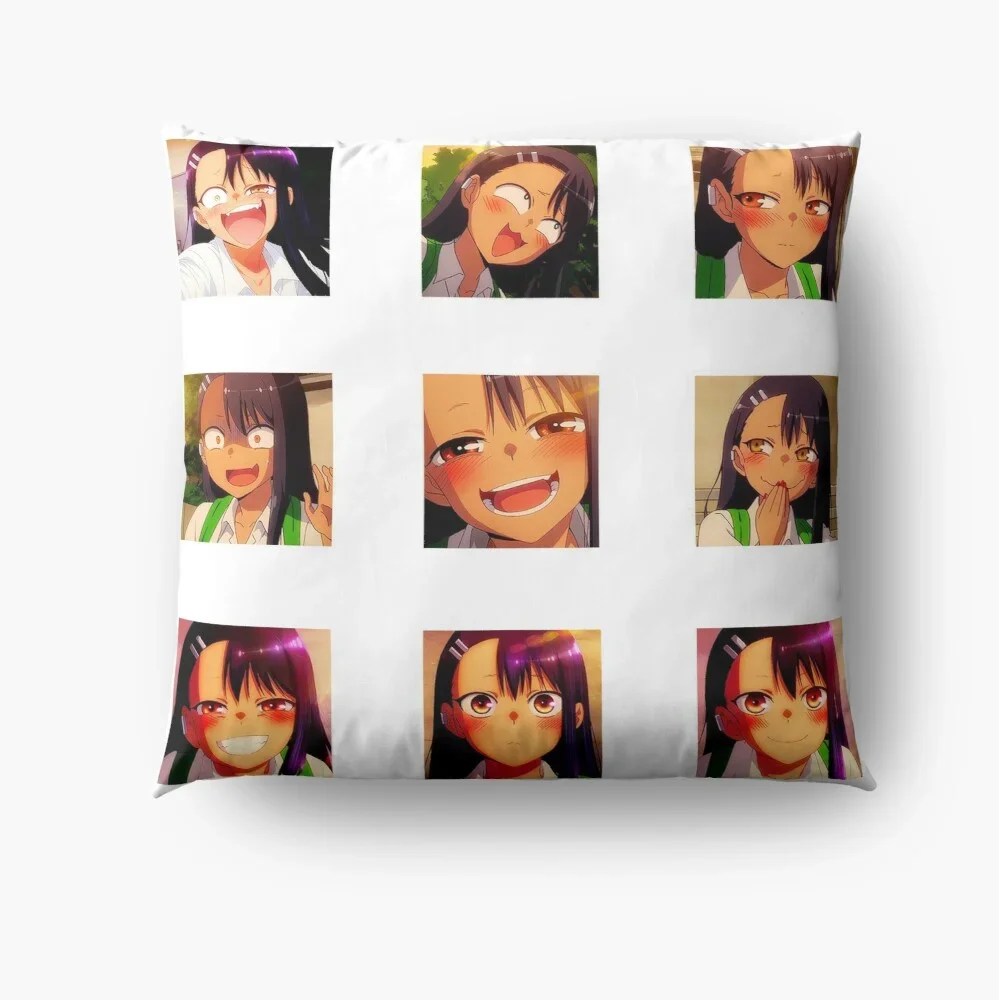 Ijiranaide Nagatoro San Hayase Nagatoro Pack 1 Pillow Cover Sofa Cushion Cover Living Room Bedroom Decor Pillow Case Home Decor