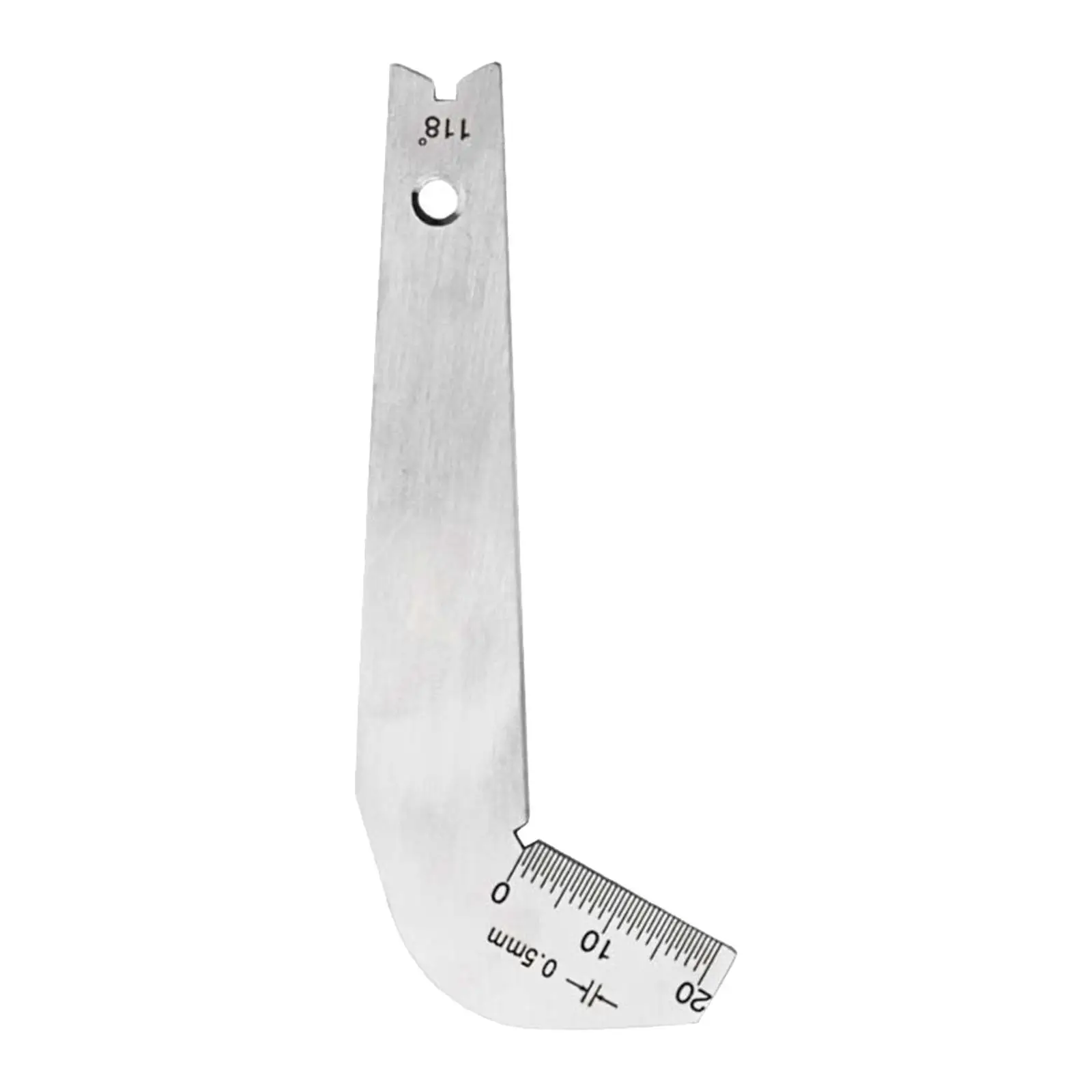 Drill Bit Angle Gauge Stainless Steel 118 Degree Wear Resistance Measuring Tool Protractor Woodworking Twist Template Welding