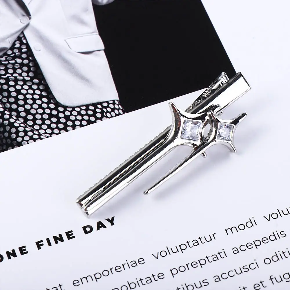 

Headdress Metal Hairpins Diamond Silver Bangs Clip Side Clip Women