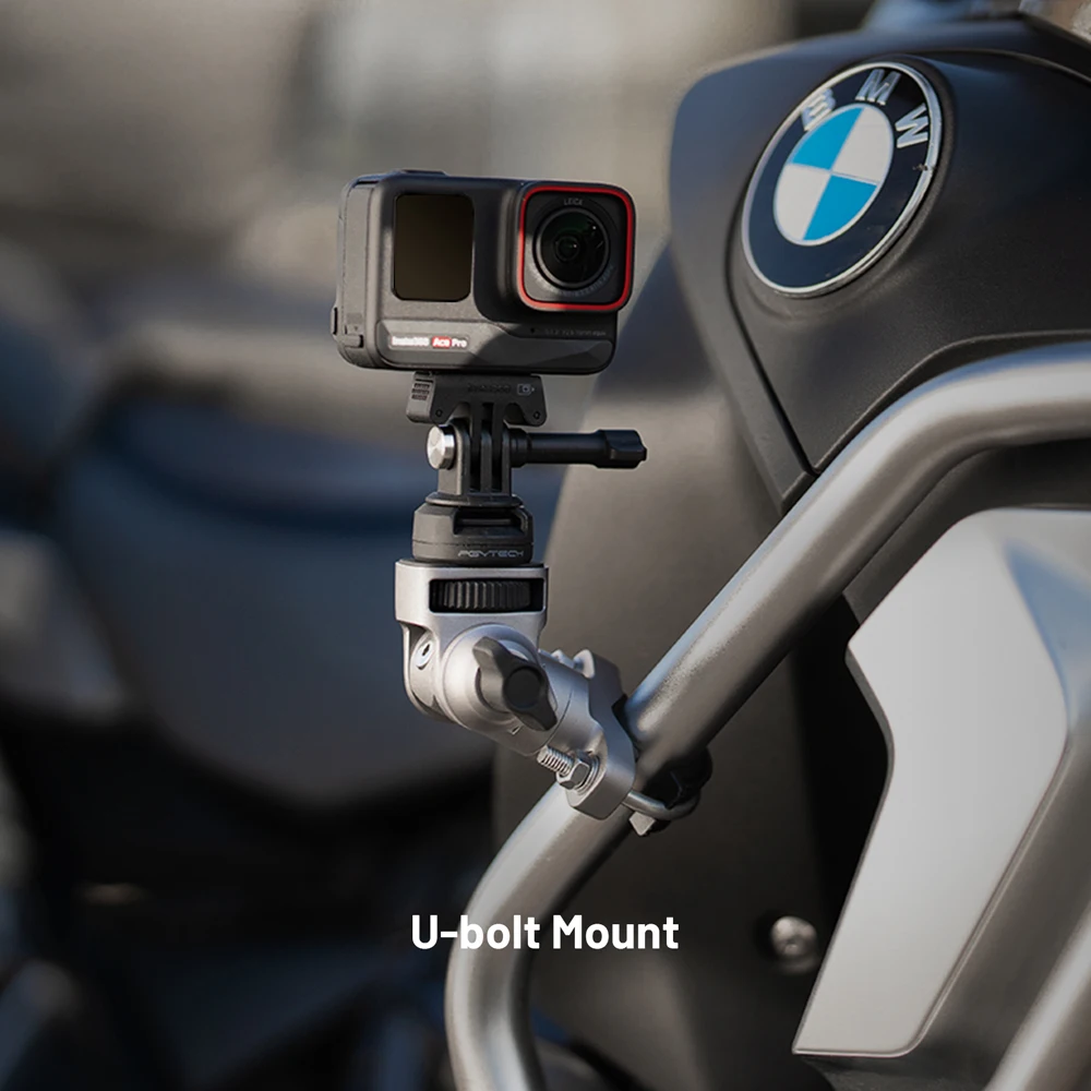 PGYTECH-U-Bolt Mount for Bicycle, Vehicle Series, Cycling Action Camera, Smartphones, 12.7 a 33mm Tubes