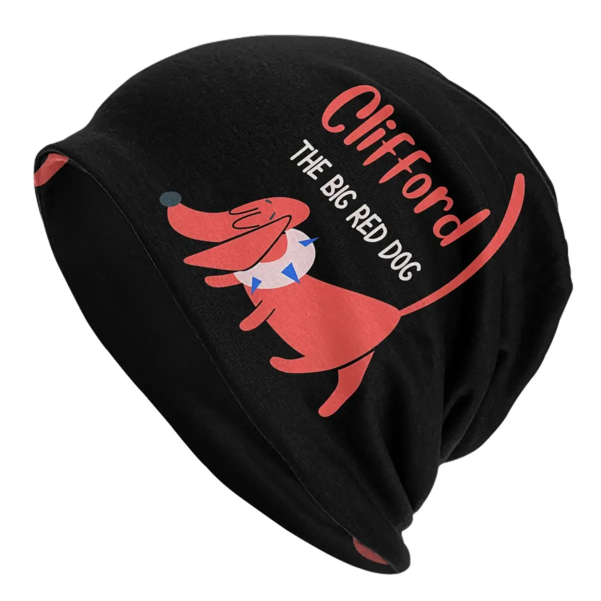 Bonnet Hats Clifford the Big Red Dog Men Women's Thin Hat Art Board Print Autumn Spring Warm Cap Hip Hop Skullies Beanies Caps