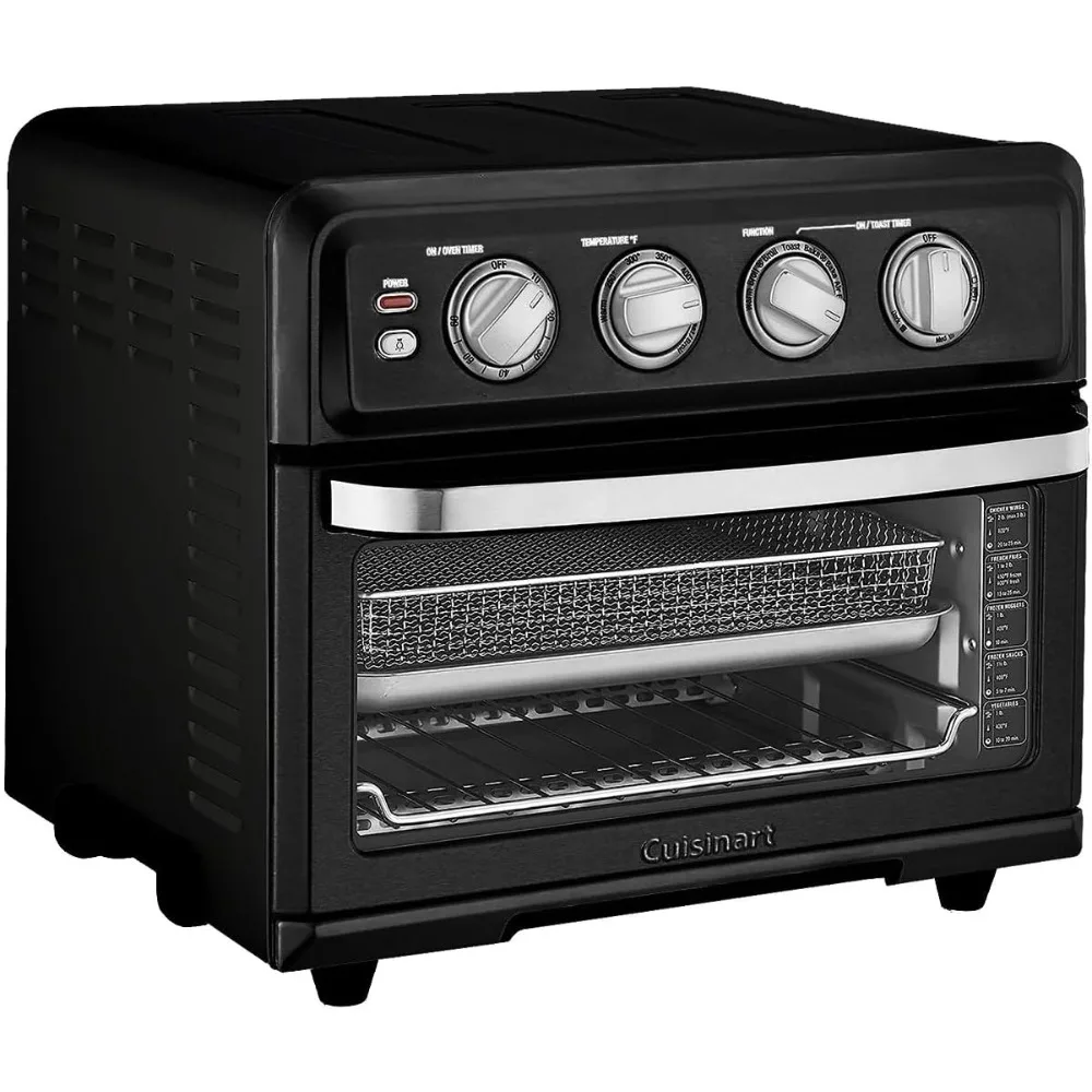 

Air Fryer + Convection Toaster Oven, 8-1 Oven with Bake, Grill, Broil & Warm Options, Stainless Steel, (Matte Black)