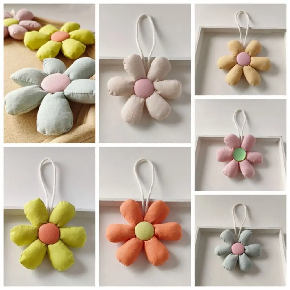Cloth Flower Bag Pendant Bag Charms Stuffed Fresh Backpack Decoration Bag Match Accessories Korean Style Floral Lanyard