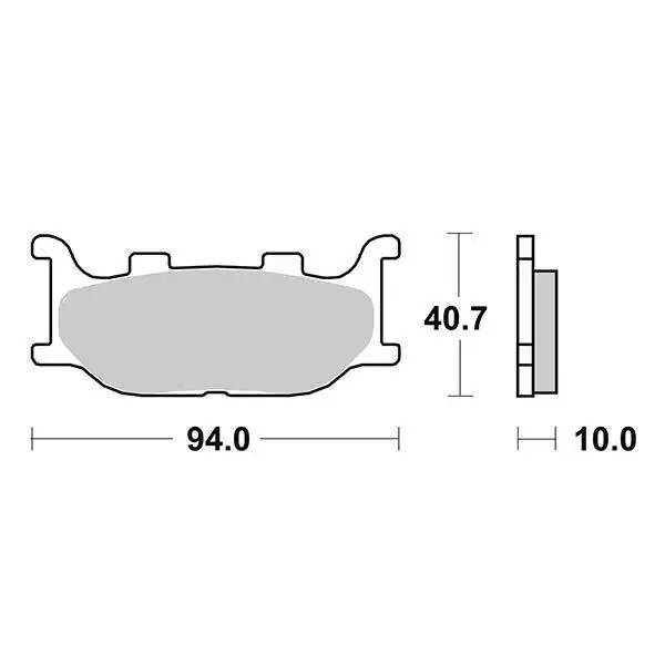 Front and rear brake pad kit for Yamaha XJR400 93-96 XJR400S 1994 XJfemale 1998 XJ600N XJ600S 98-03, XJR 400 XJ 600 S N Shunt