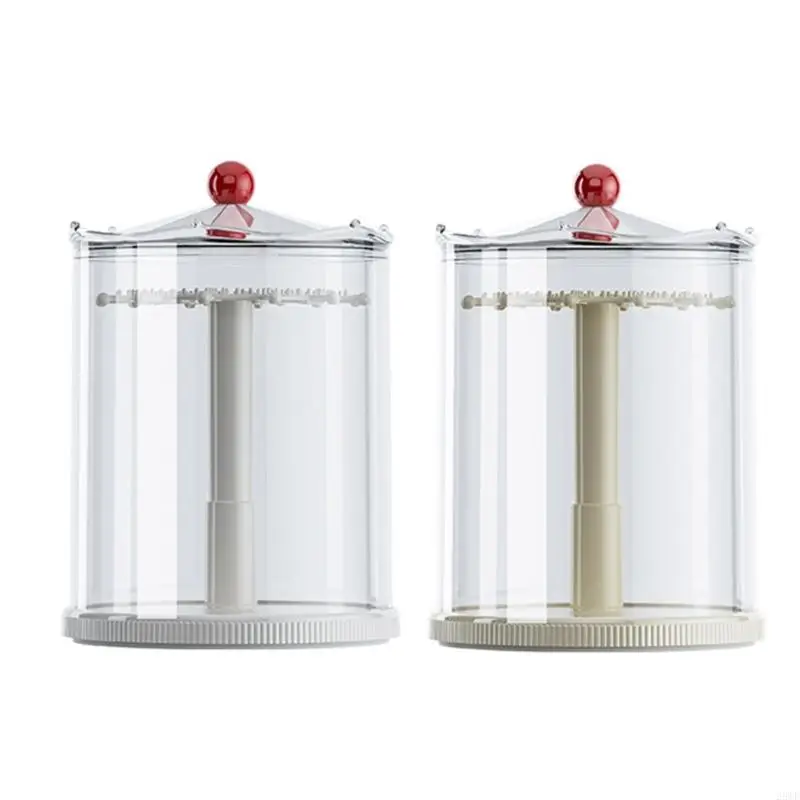 

2025 New 360 Spin Storage Rack With Hinged Lid For Collectible Keychain Presentation