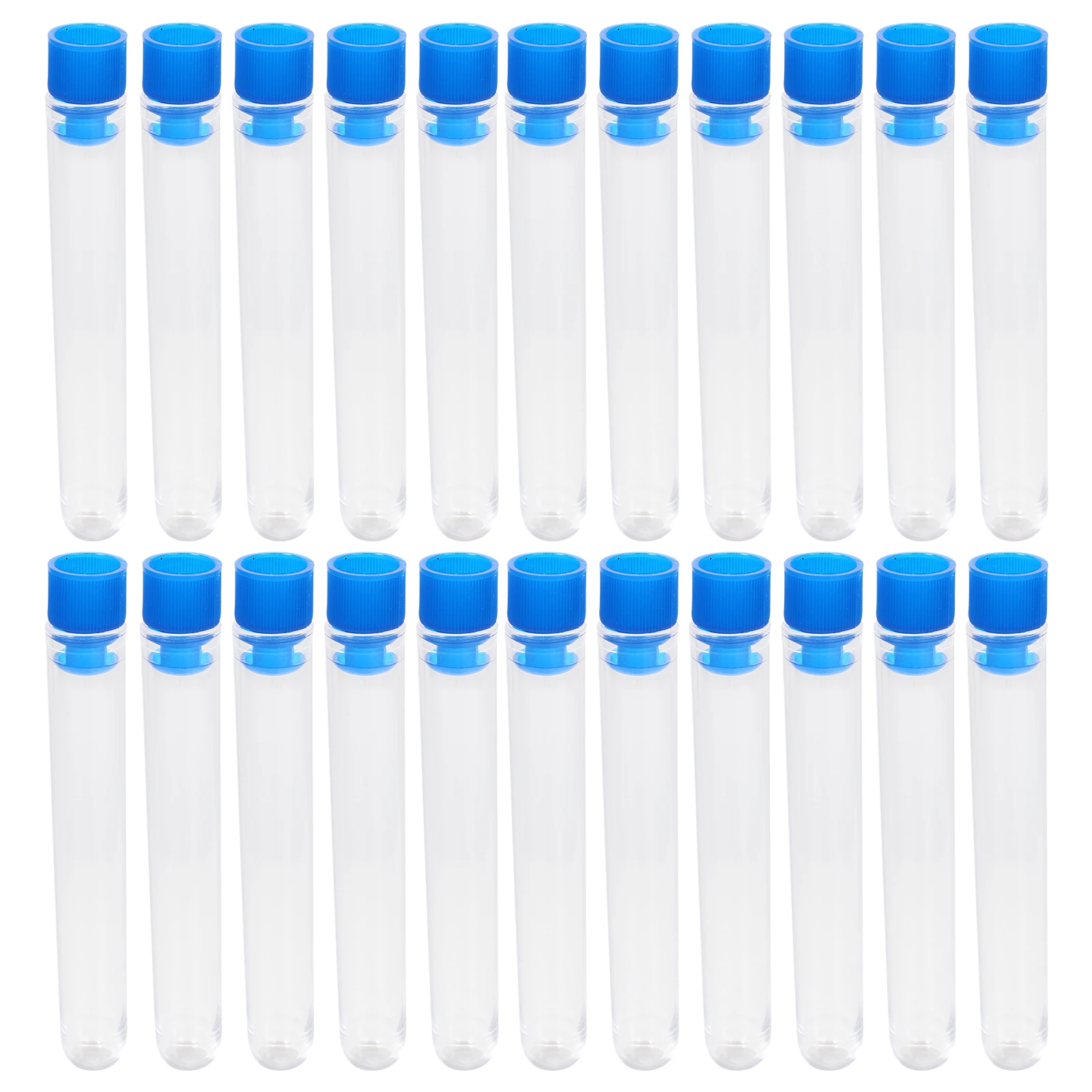 

50 Pcs Laboratory Test Tube Clear Small Vials Liquid Container Sample Containers Tubes with Lids