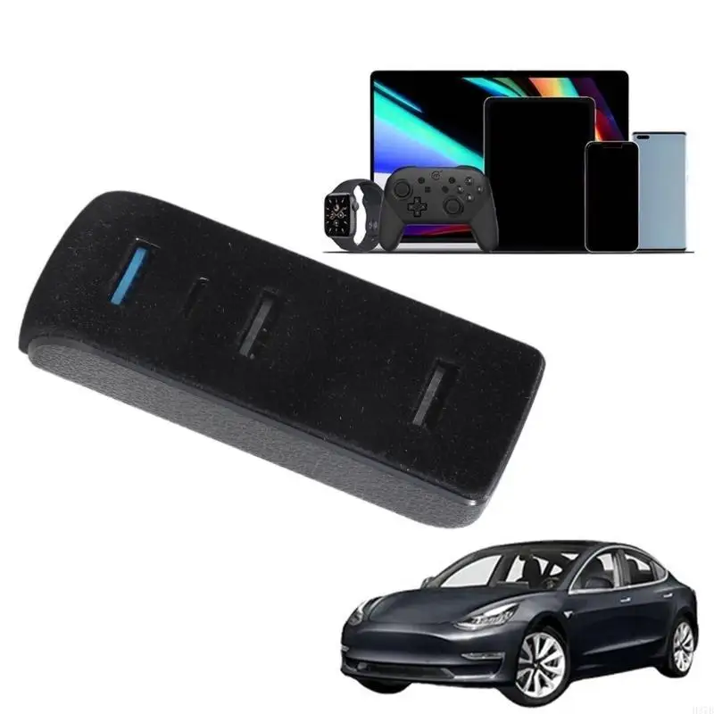 H37B Glove Box Hub محور USB للموديل Y/3 محطة الإرساء 4 في 1 متعددة