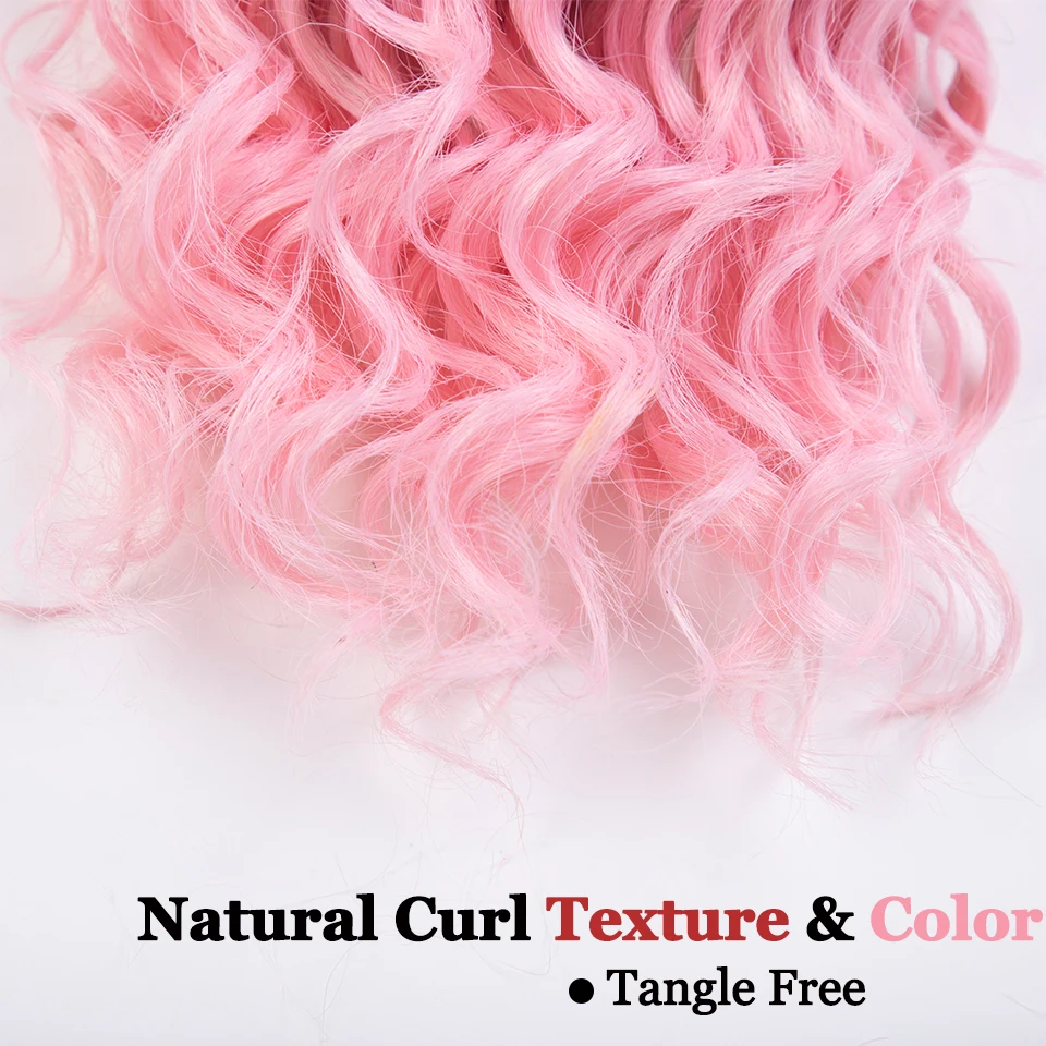 NATURE 10 Inch Deep Curly Twist Crochet Hair Synthetic Kinky Curl Hair Crochet Braid High Temperature Fiber Hair Extensions