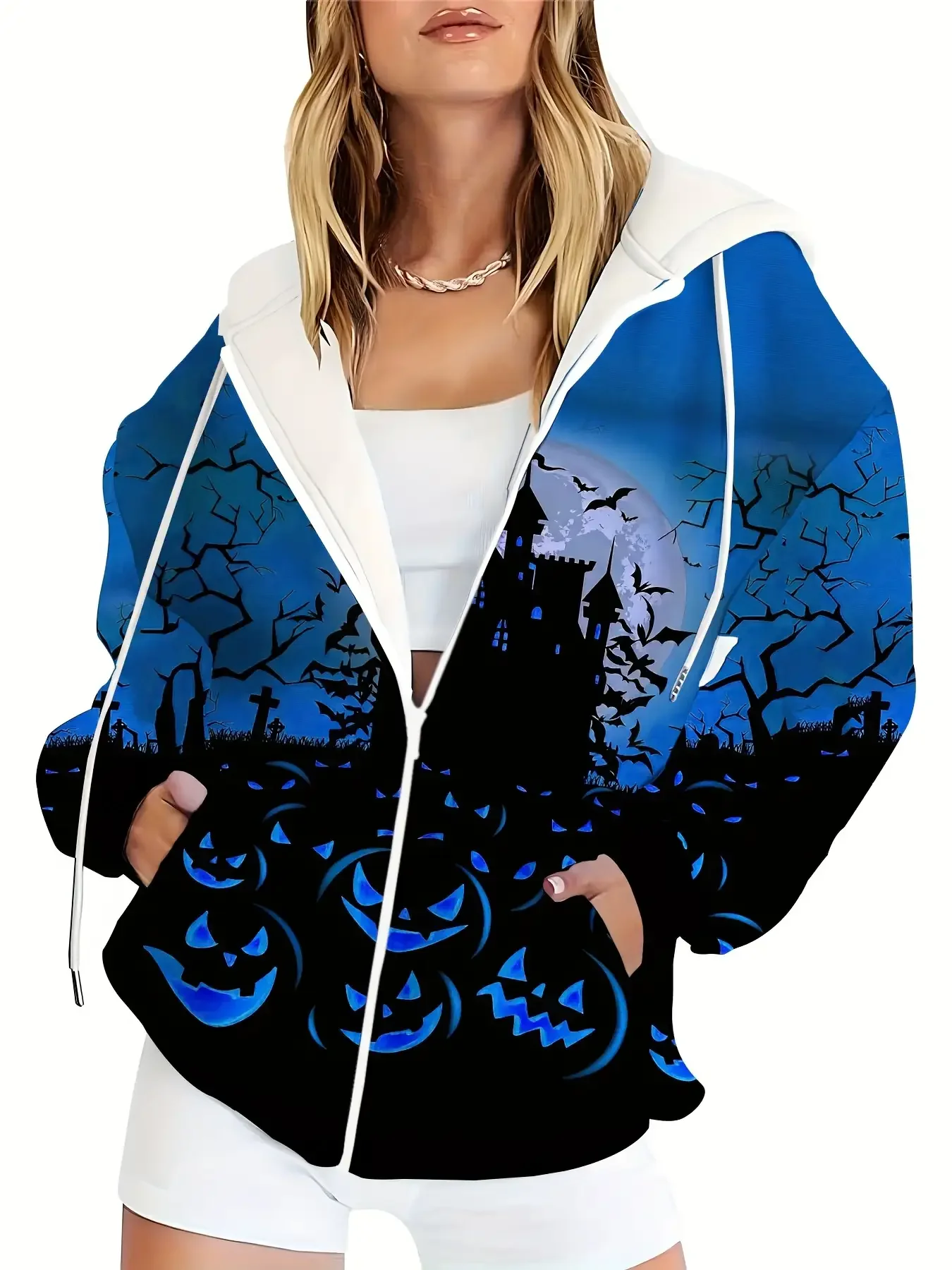 الخريف / الشتاء جديد الإنترنت المشاهير تنوعا معطف أزياء الفتيات هوديي المرأة نسيج مبهمة #6