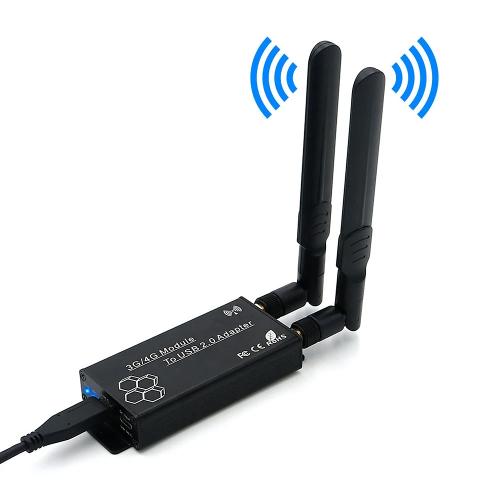 SIM kart yuvası ve WWAN/LTE modülü için yardımcı güç arayüzü ile USB 2.0 (C tipi) adaptörüne NGFF(M.2)