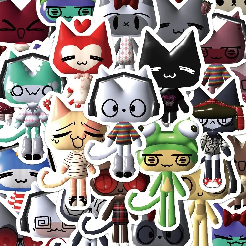 10/30/50pcs Cartoon Toro Inoue Cat Stickers Aesthetic Kawaii Anime Decals Waterproof Graffiti laptop Guitar Suitcase Kid Sticker