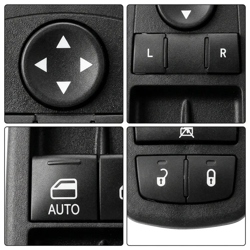 Car Control Switch 68275252AC Black ABS Plastic Door Regulator Button For For Jeep For Cherokee 2017 2018 For For Chrysler For P