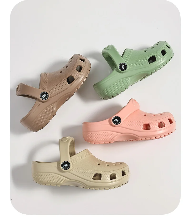 2026 Kinder Mädchen Jungen Lochschuhe Sommer Rutschfeste Outdoor-Sandalen Geschlossene Zehenpartie Weiches Gefühl Strandpantoffeln Dicker Boden Weicher Boden – Detail 15