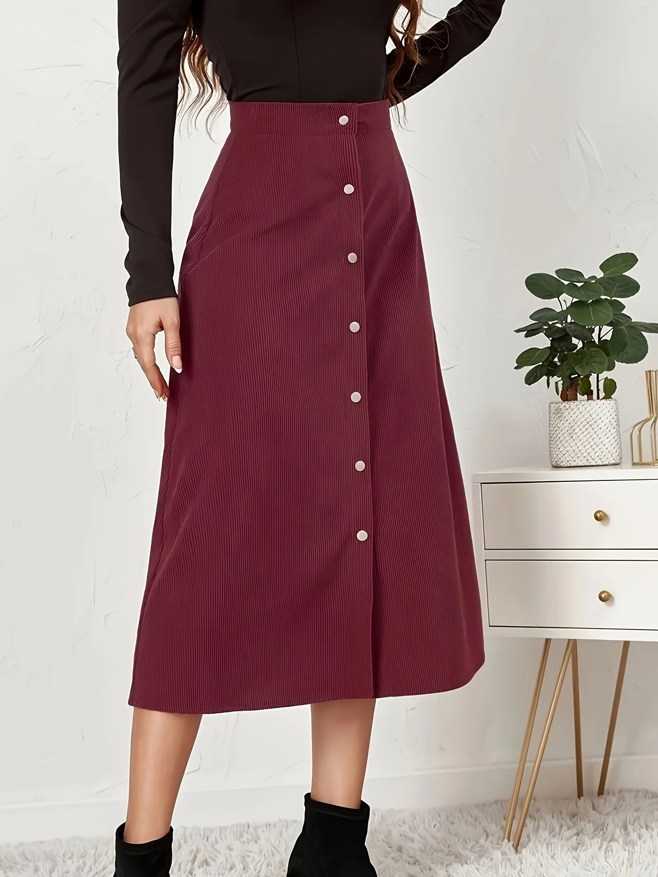 

Женская осенняя юбка больших размеров