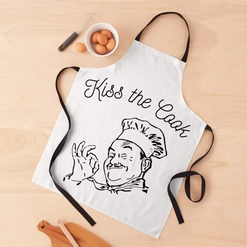 

Kiss The Cook Apron Cooking Kitchen Supplies Idea Goods Chef Accessory useful gadgets for home Apron