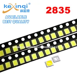 100 pz SMD LED ad alta luminosità 2835 1W 0.5W 0.2W bianco 3V 6V 9V 18V 36V 150MA/100MA/30MA/60MA/80MA 6000-6500K luce ad alta potenza