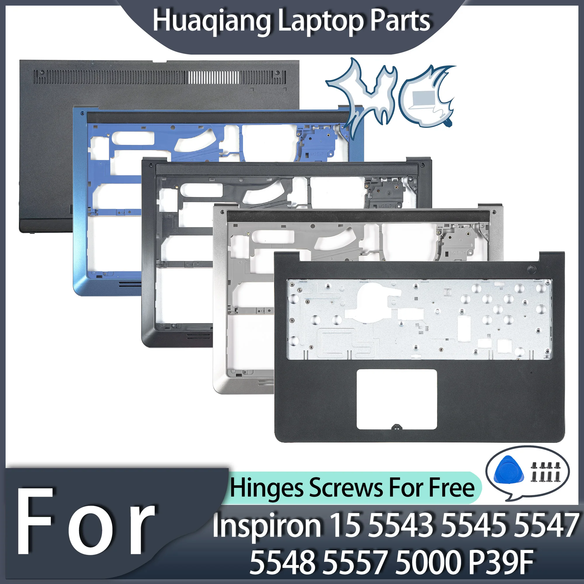 Części do laptopów Inspiron 15 5543 5545 5547 5548 5557 5000 P39F Naprawa dolnej obudowy podpórki pod nadgarstki Szybka wysyłka