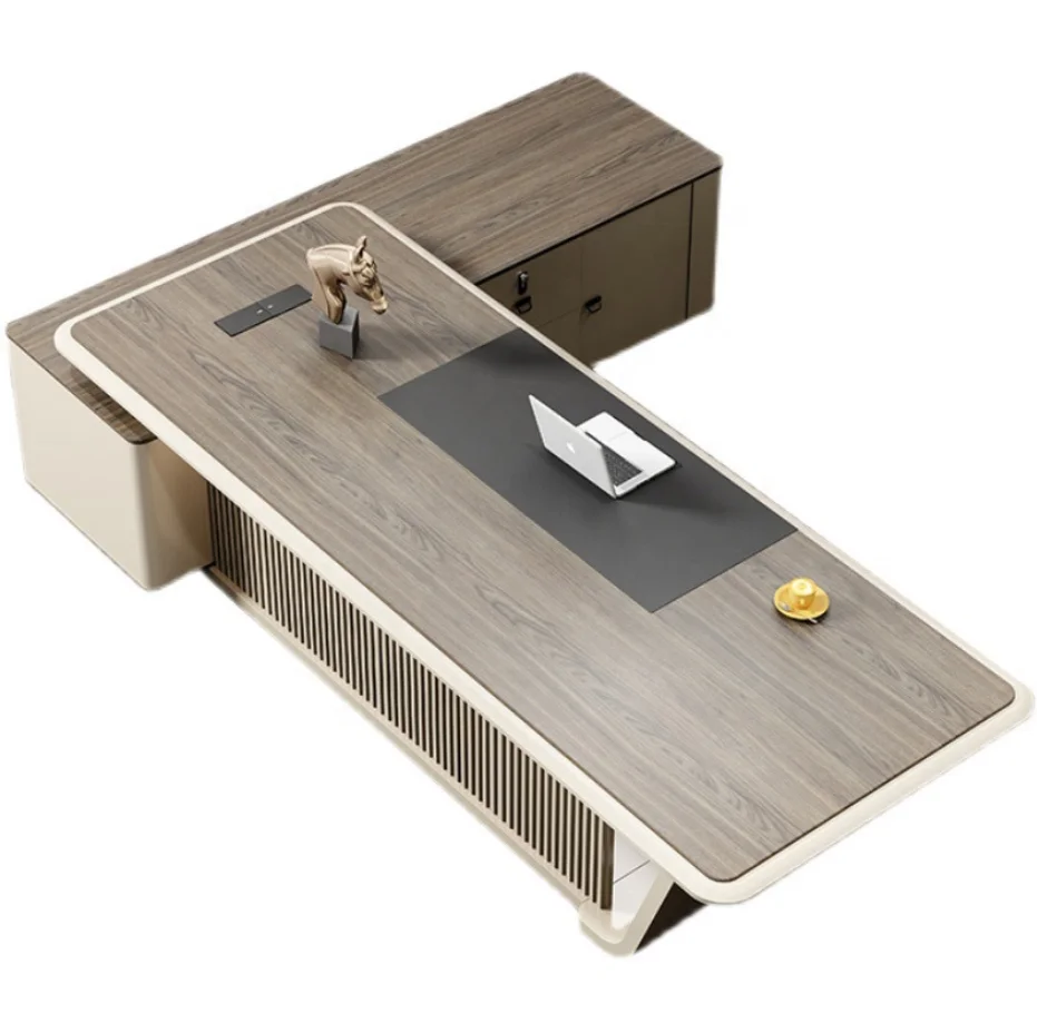 

Современный письменный стол, настольный светильник, роскошная краска, элитный офисный стол президента, офисный стол