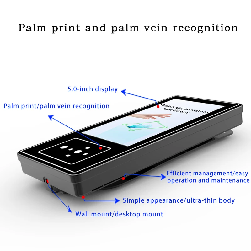 Palm Vein Access Control Terminal WiFi Connectivity Night Vision Customizable OEM ODM Time Attendance Door Lock Palm Vein Device