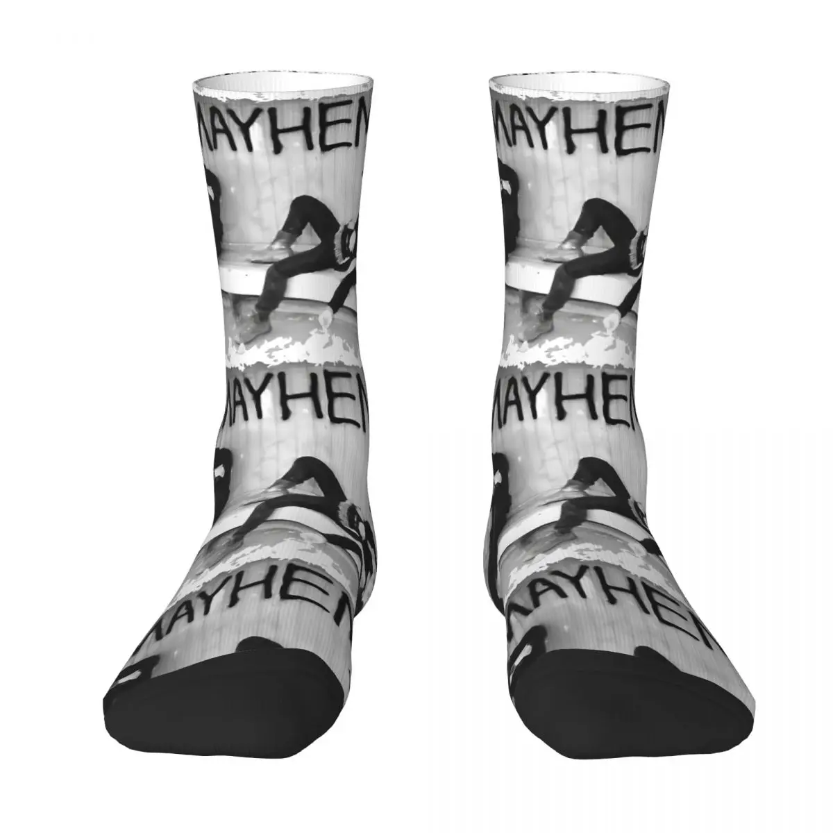 Couple Socks Rapper Mayhem Street Tribute Music Black Metal Music Stockings Winter Casual Comfortable Socks Anti-Slip Socks