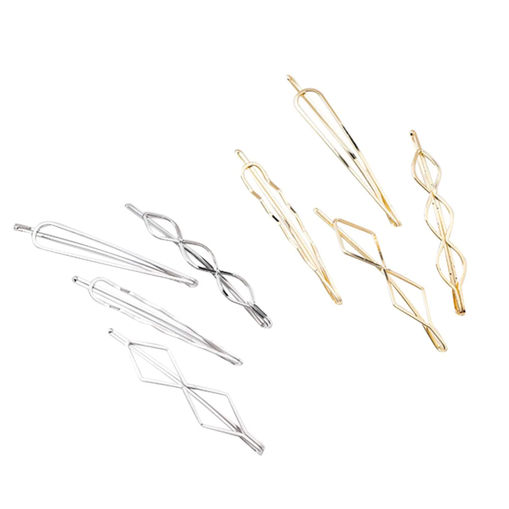 

8 PCS Barrette Hair Barrettes Women Clip Pin Accessories Stylish Clips Geometric Hairpin