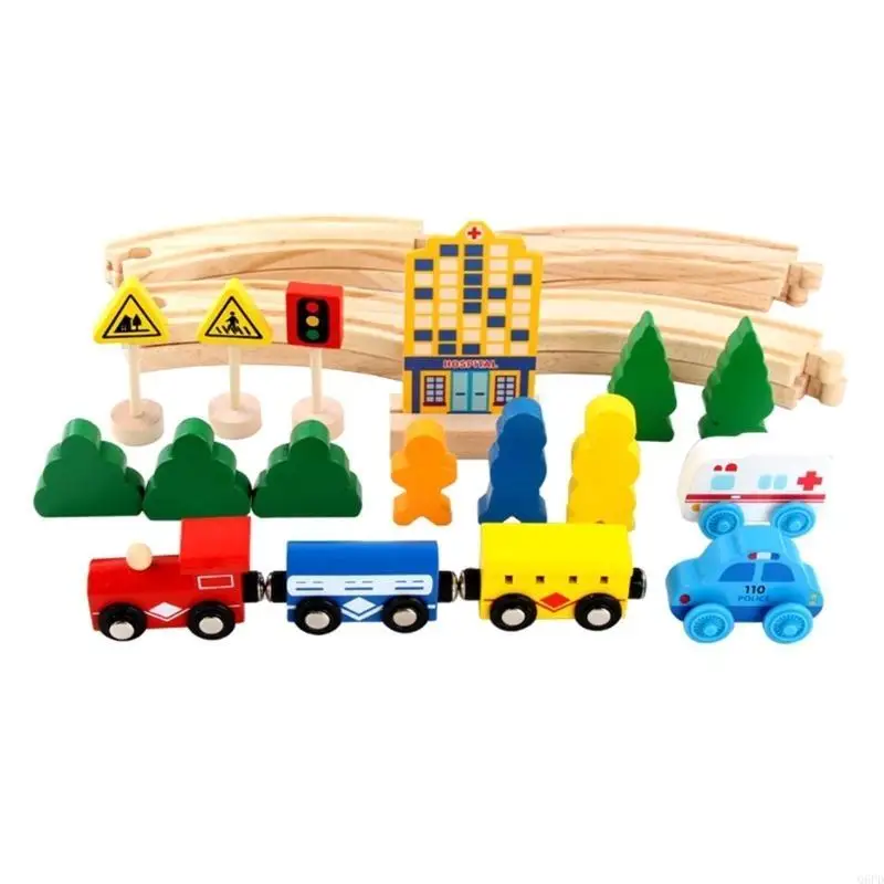 Przedszkolny kreskówkowy pociąg przygodowy